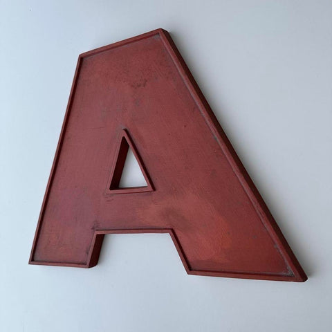 A - 9 Inch Wooden Factory Shop Letter