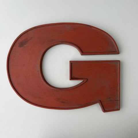 G - 9 Inch Wooden Factory Shop Letter