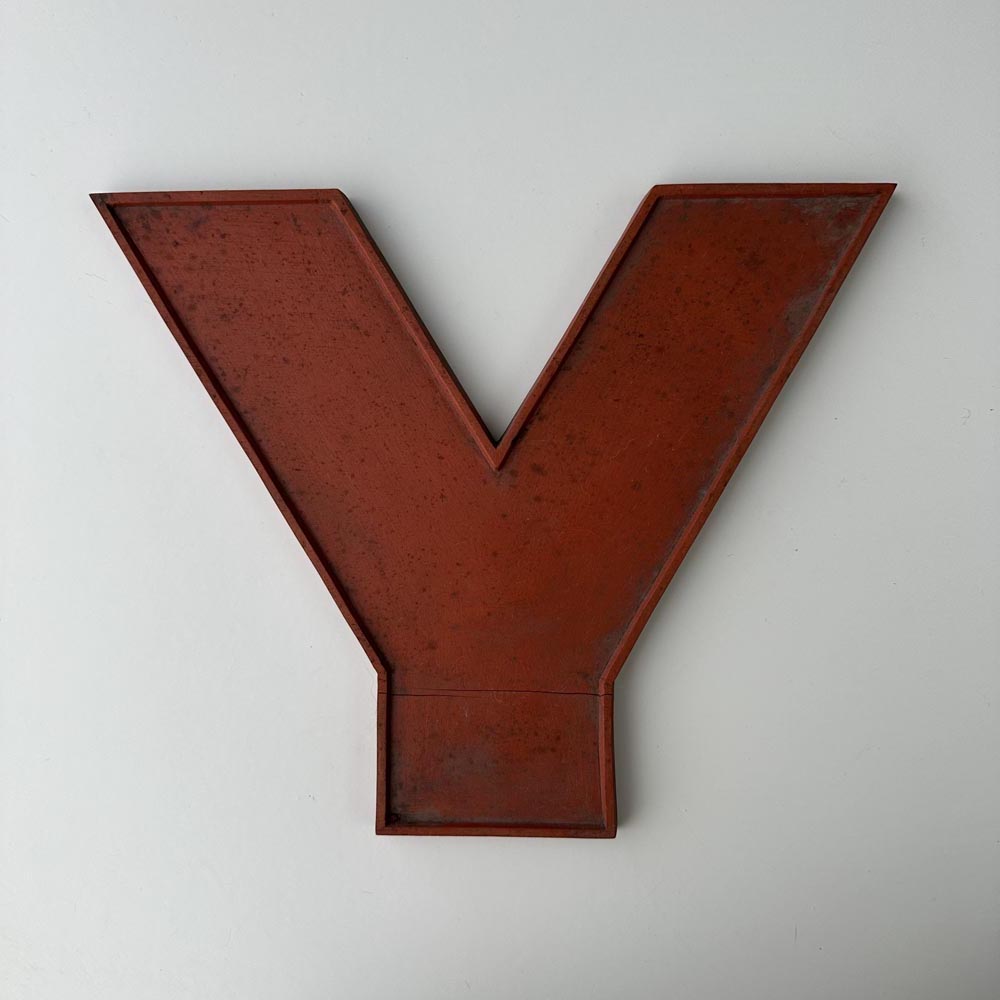 Y - 9 Inch Wooden Factory Shop Letter