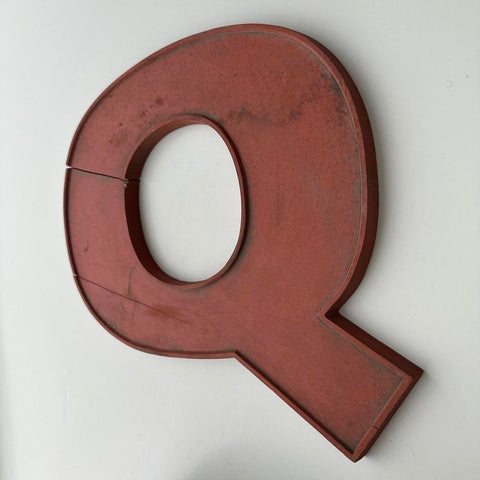 Q - 9 Inch Wooden Factory Shop Letter