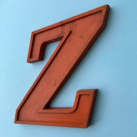 Z - 10 Inch Wooden Factory Shop Letter