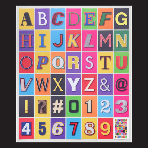 Vintage Letter & Number Postcards - Set 2