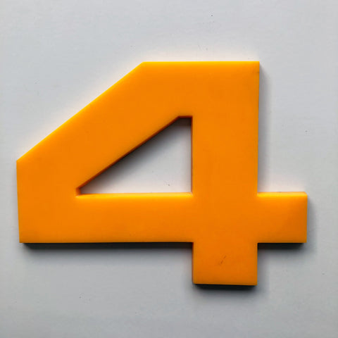 4 - 9 Inch Number Solid Perspex