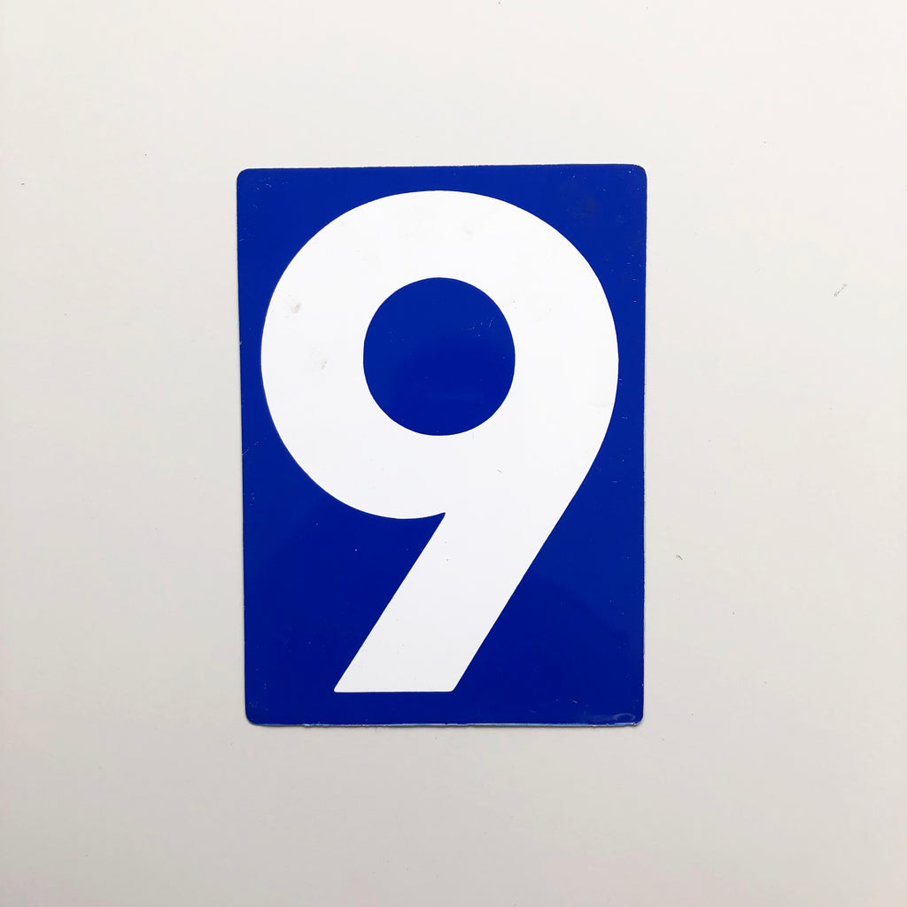 9 & 0 - Medium American Gas Station Sign (double sided)