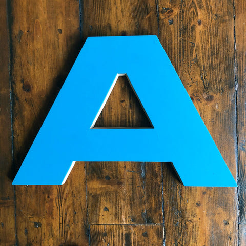 A - 12 Inch Letter Ply and Perspex