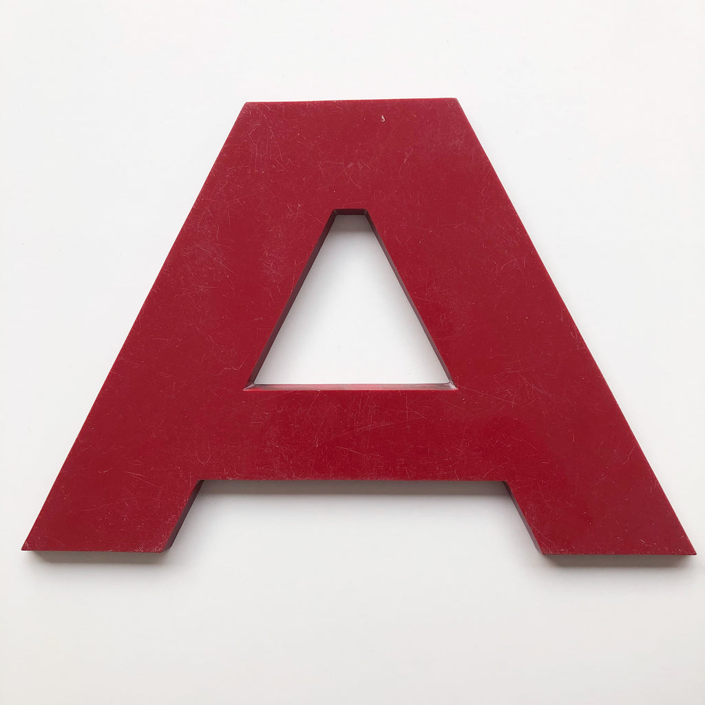 A - 9 Inch Letter Solid Perspex