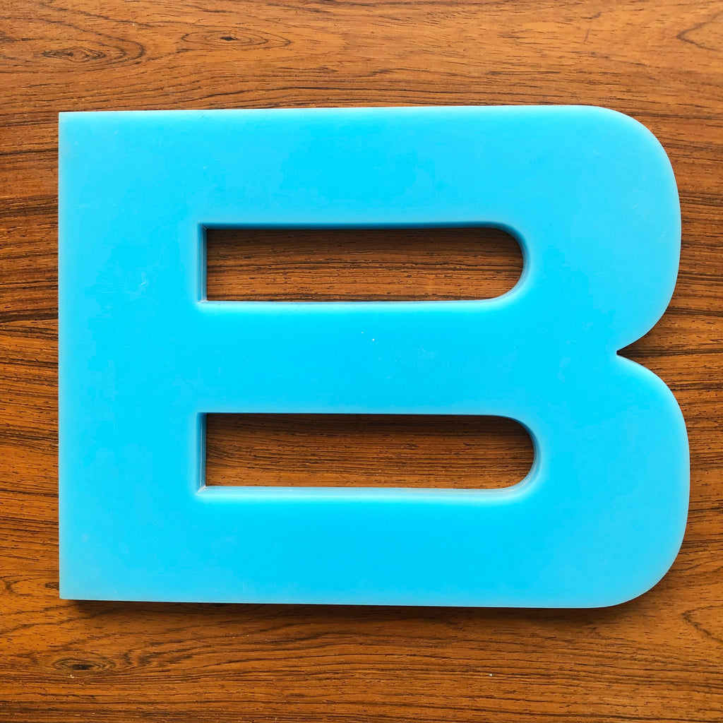 B - 9 Inch Letter Solid Perspex