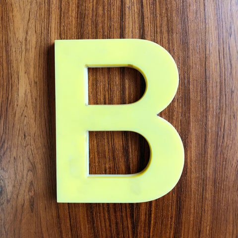 B - 7.5 Inch Perspex Letter