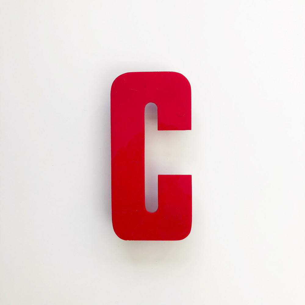 C - Medium Red Cinema Letter Type3