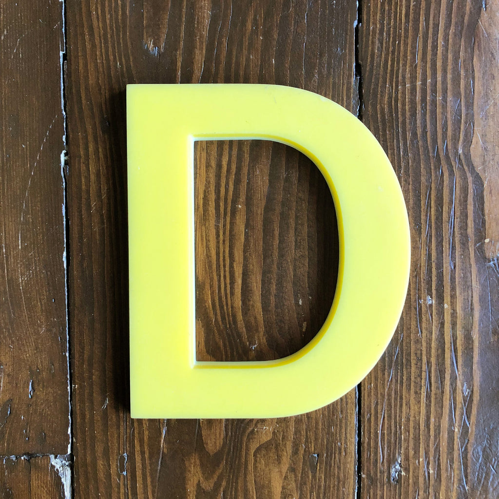 D - 7.5 Inch Perspex Letter