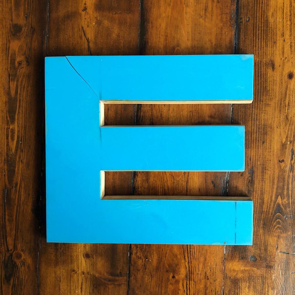 E - 12 Inch Letter Ply and Perspex