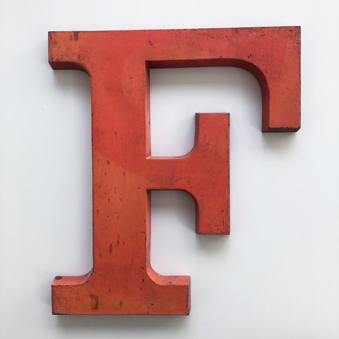 F - 12 Inch Letter Metal