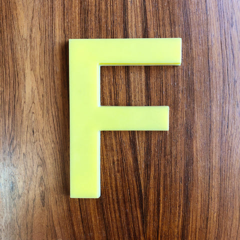 F - 7.5 Inch Perspex Letter
