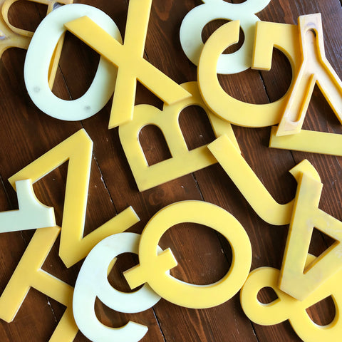 Medium Perspex Letter