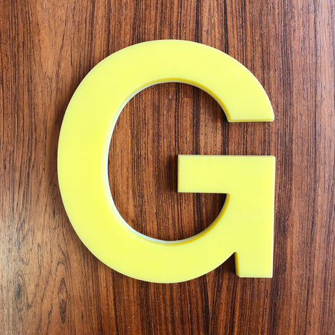 G - 7.5 Inch Perspex Letter