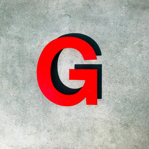 G - Medium Red Cinema Letter Type1