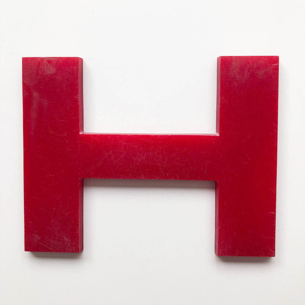 H - 9 Inch Letter Solid Perspex