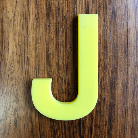J - 7.5 Inch Perspex Letter