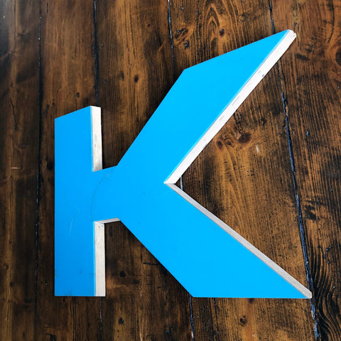 K - 12 Inch Letter Ply and Perspex