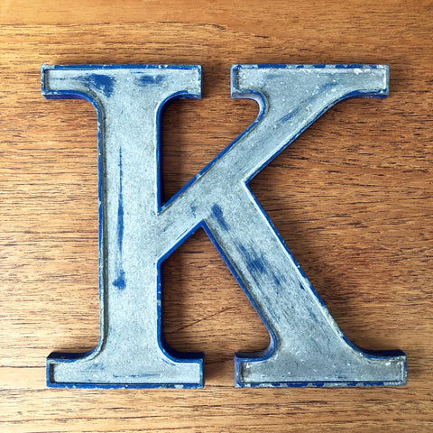 K - 9 Inch Letter Metal