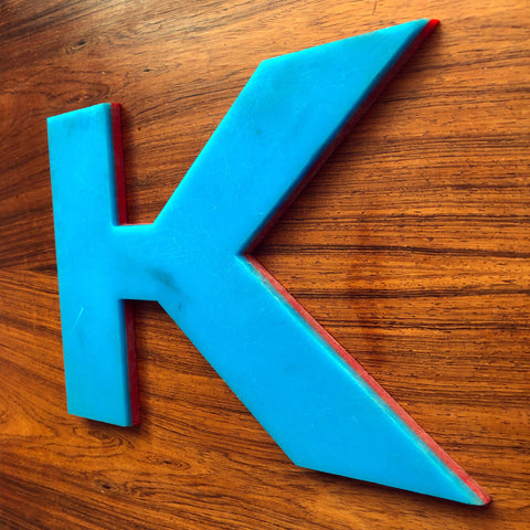 K - 9 Inch Letter Solid Perspex