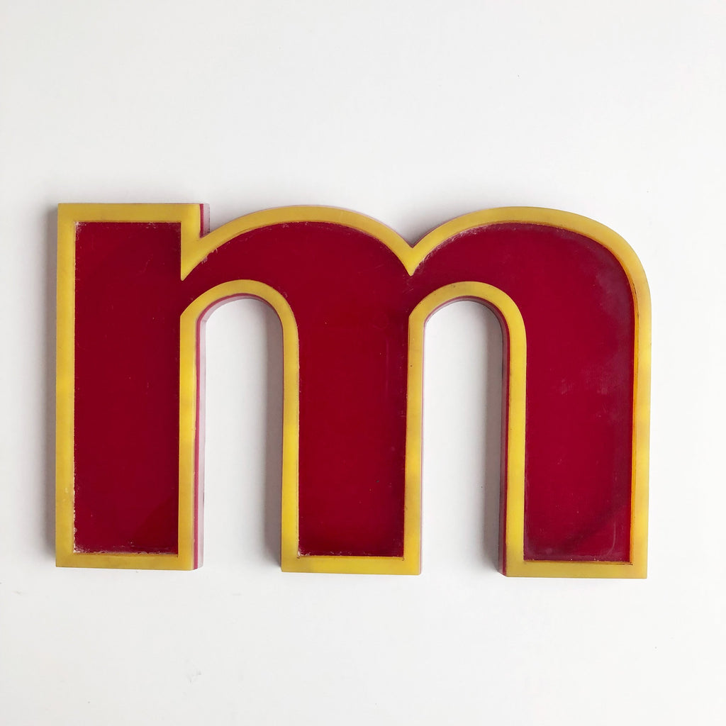 M - Medium Vintage Letter