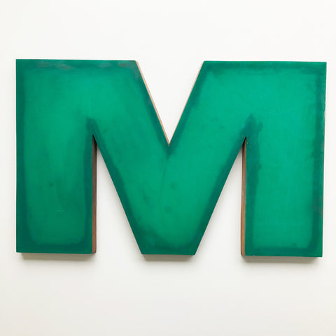 M - 12 Inch Letter Ply and Perspex