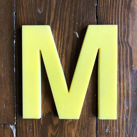 M - 7.5 Inch Perspex Letter