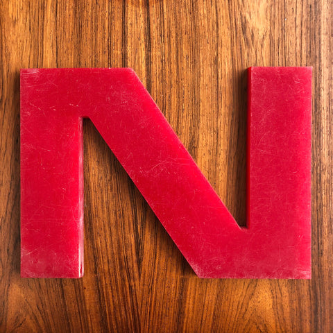 N - 9 Inch Letter Solid Perspex