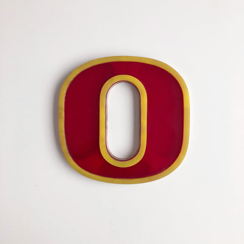 O or 0 - Medium Vintage Letter