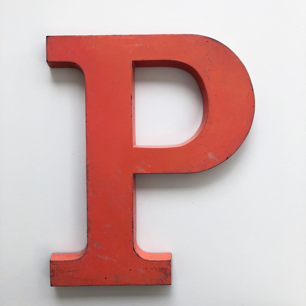 P - 12 Inch Letter Metal