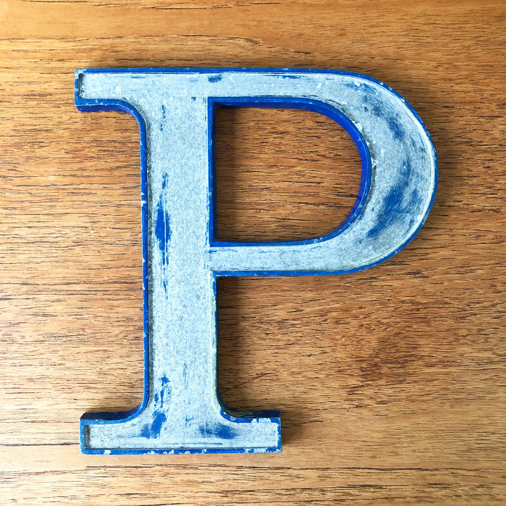 P - 9 Inch Letter Metal
