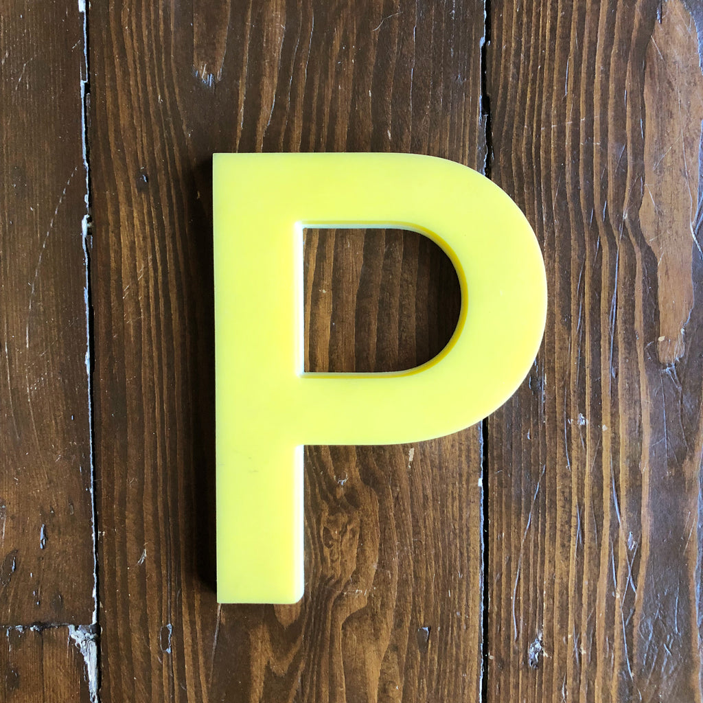 P - 7.5 Inch Perspex Letter