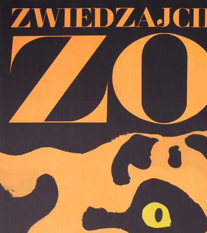 Polish Zoo Poster - Tiger 1967, Swierzy - detail