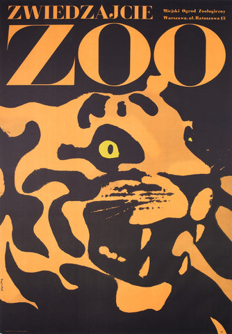 Polish Zoo Poster - Tiger 1967, Swierzy