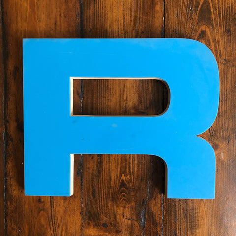 R - 12 Inch Letter Ply and Perspex