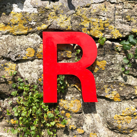 R- Medium Red Cinema Letter Type1