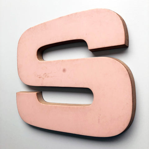 S - 12 Inch Letter Ply and Perspex