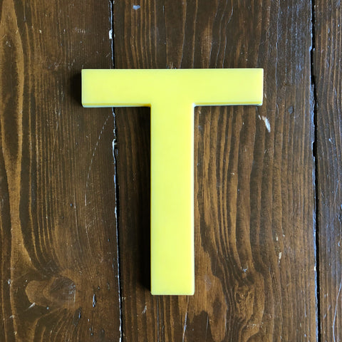 T - 7.5 Inch Perspex Letter