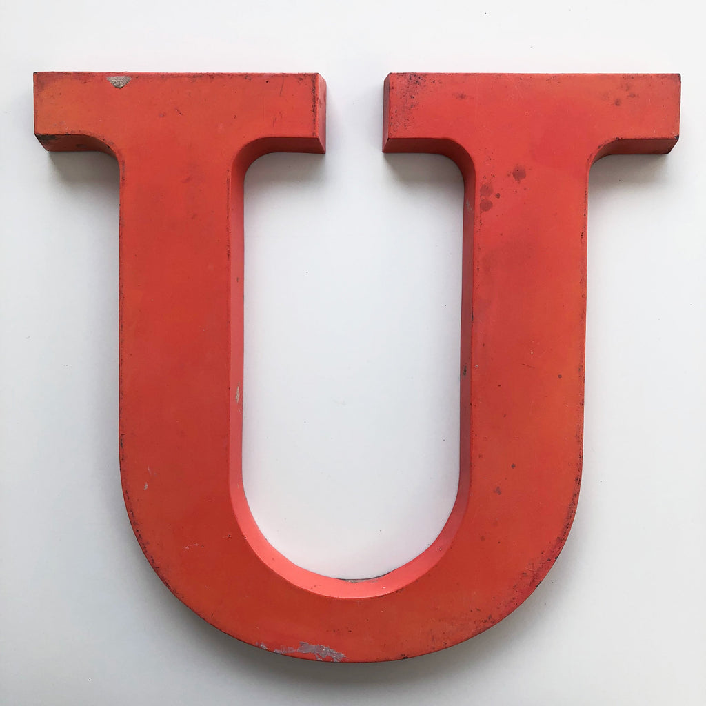 U - 12 Inch Letter Metal