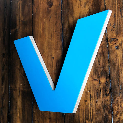 V - 12 Inch Letter Ply and Perspex