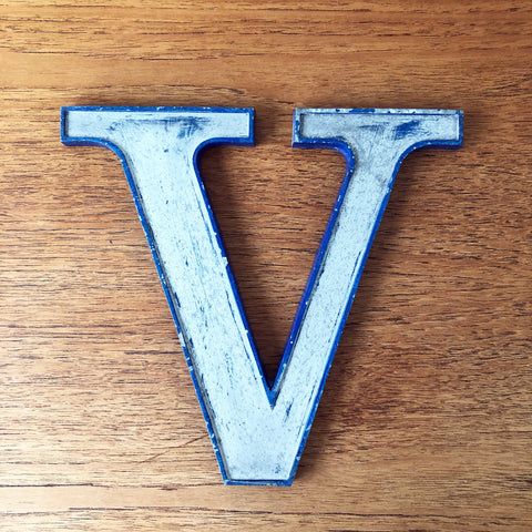 V - 9 Inch Letter Metal
