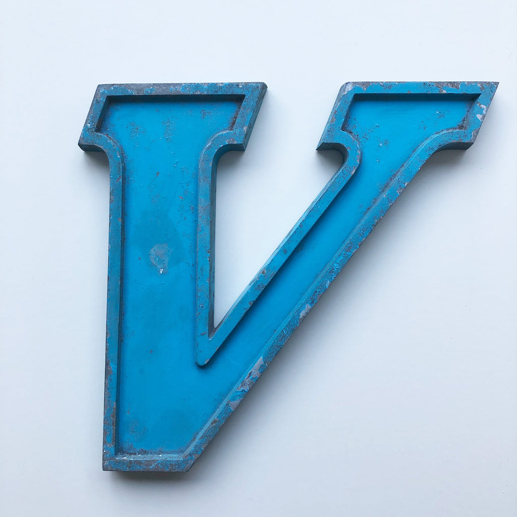 V - 9 Inch Letter Metal
