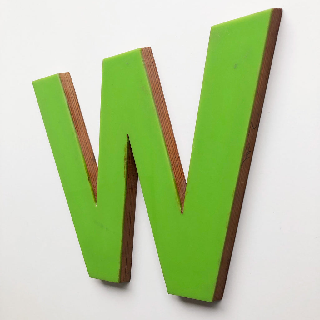 W - Large Letter Ply and Perspex