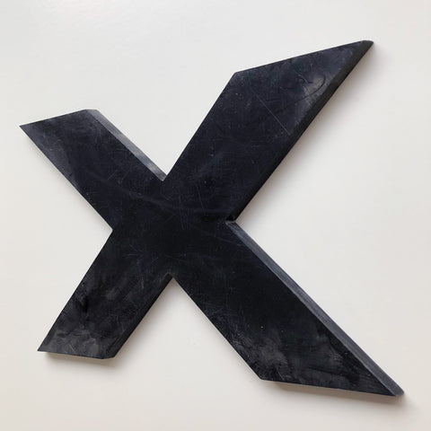 X - 9 Inch Letter Solid Perspex