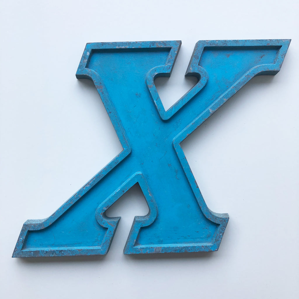 X - 9 Inch Letter Metal